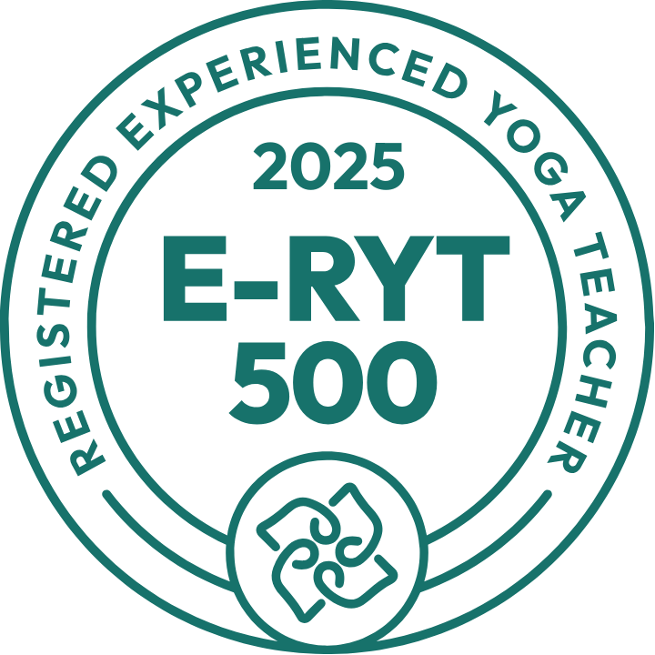 E-RYT 500 Yoga teacher certification badge 2025